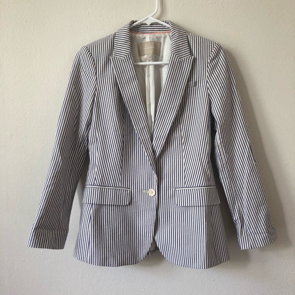 Banana Republic Seersucker Jacket